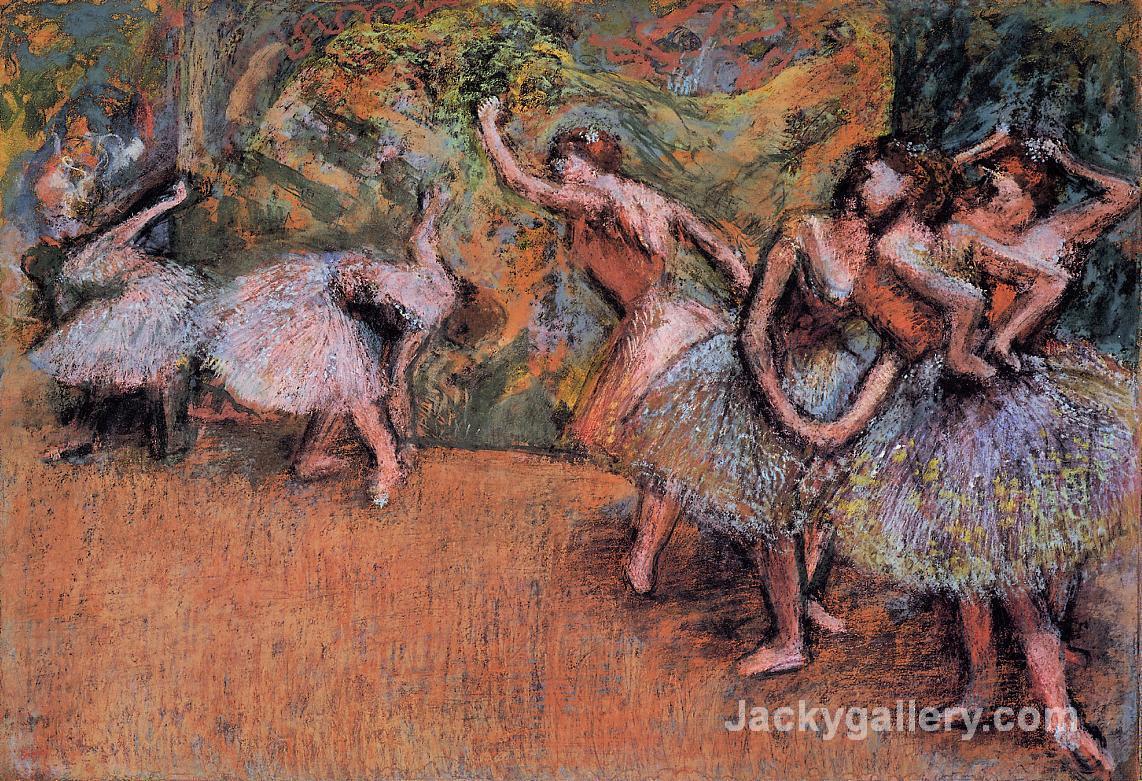 Ballet Scene by Edgar Degas paintings reproduction